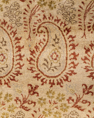 Traditional Ikat Hand Knotted Floral Wool Rust Area Rug 9' 0" x 12' 3"