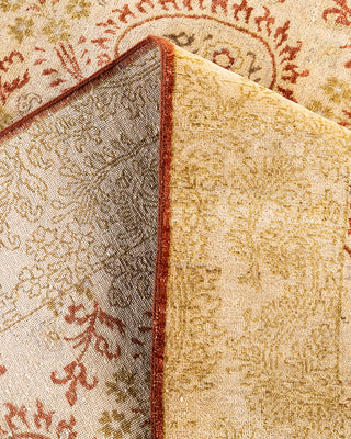 Traditional Ikat Hand Knotted Floral Wool Rust Area Rug 9' 0" x 12' 3"