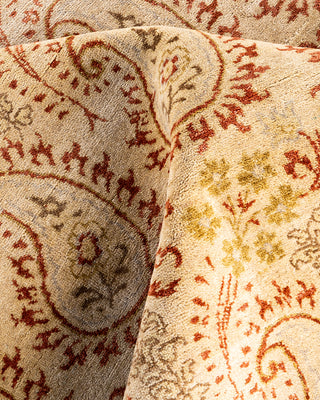 Traditional Ikat Hand Knotted Floral Wool Rust Area Rug 9' 0" x 12' 3"