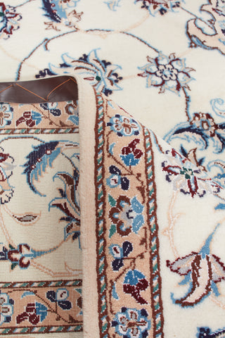 Authentic Persian Nain Hand Knotted Wool Red Area Rug 7' 0" x 10' 0"