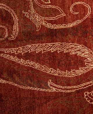 Traditional Paisley Wool Hand Knotted Red Area Rug 8' 3" x 10' 4"