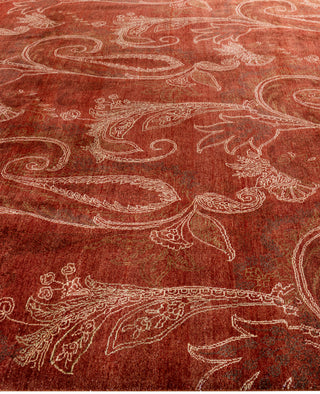 Traditional Paisley Wool Hand Knotted Red Area Rug 8' 3" x 10' 4"