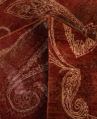 Traditional Paisley Wool Hand Knotted Red Area Rug 8' 3" x 10' 4"
