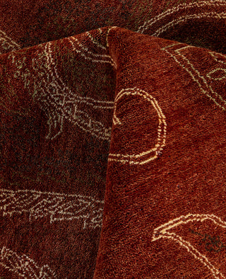 Traditional Paisley Wool Hand Knotted Red Area Rug 8' 3" x 10' 4"