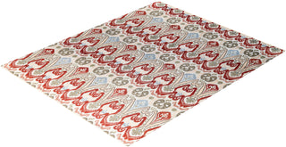 Traditional Ikat Hand Knotted Floral Wool Green Area Rug 8' 2" x 10' 1"