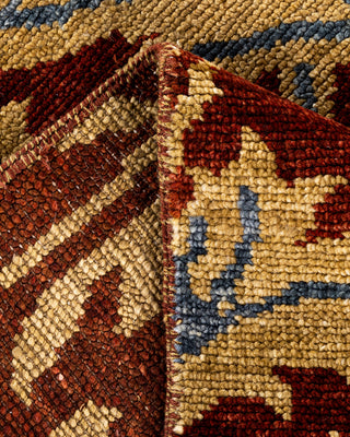 Traditional Ganga Hand Knotted Floral Wool Red Area Rug 8' 3" x 10' 1"