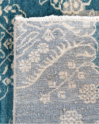 Traditional Ikat Hand Knotted Abstract Wool Gray Area Rug 8' 4" x 10' 2"