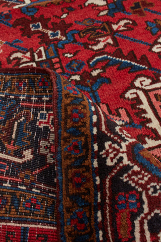 Authentic Persian Heriz Hand Knotted Wool Red Area Rug 8' 0" x 10' 6"