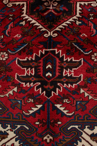 Authentic Persian Heriz Hand Knotted Wool Red Area Rug 8' 0" x 10' 6"