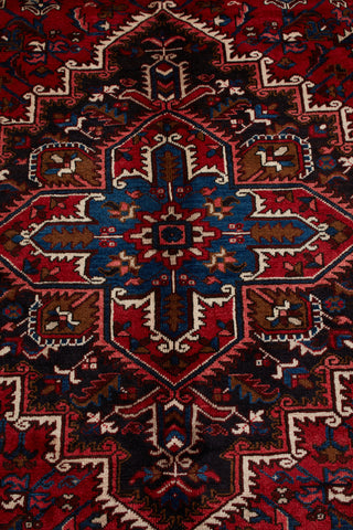 Authentic Persian Heriz Hand Knotted Wool Red Area Rug 8' 0" x 10' 6"