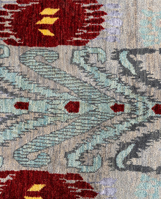Traditional Floral Wool, Silk Hand Knotted Red Area Rug 8' 2" x 10' 3"