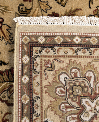 Traditional Abstarct Wool Hand Knotted Brown Area Rug 9' 1" x 11' 10"