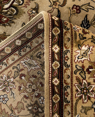 Traditional Abstarct Wool Hand Knotted Brown Area Rug 9' 1" x 11' 10"