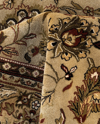 Traditional Abstarct Wool Hand Knotted Brown Area Rug 9' 1" x 11' 10"