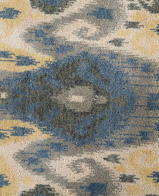 Traditional Geometric Wool Hand Knotted Ivory Area Rug 9' 1" x 12' 4"