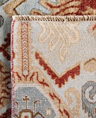 Traditional Floral Wool Hand Knotted Gray Area Rug 8' 1" x 10' 4"