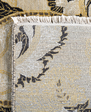 Traditional Paisley Wool, Silk Hand Knotted Beige Area Rug 8' 1" x 9' 10"