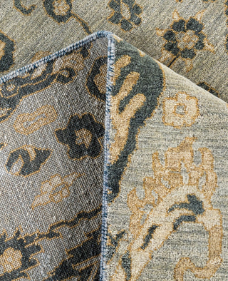 Contemporary Floral Wool Hand Knotted Gray Area Rug 8' 1" x 10' 3"