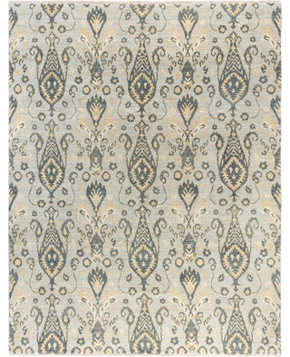 Contemporary Floral Wool Hand Knotted Gray Area Rug 8' 1" x 10' 3"