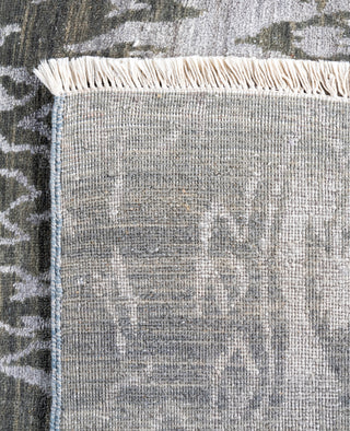 Traditional Floral Wool, Silk Hand Knotted Gray Area Rug 8' 1" x 10' 2"