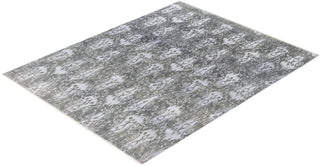 Traditional Floral Wool, Silk Hand Knotted Gray Area Rug 8' 1" x 10' 2"