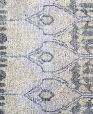 Traditional Floral Wool, Silk Hand Knotted Beige Area Rug 9' 0" x 12' 4"