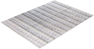 Traditional Floral Wool, Silk Hand Knotted Beige Area Rug 9' 0" x 12' 4"