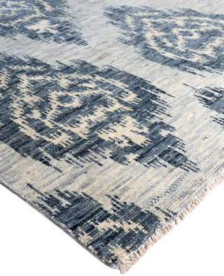 Traditional Floral Wool Hand Knotted Gray Area Rug 8' 2" x 10' 4"