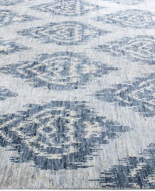 Traditional Floral Wool Hand Knotted Gray Area Rug 8' 2" x 10' 4"