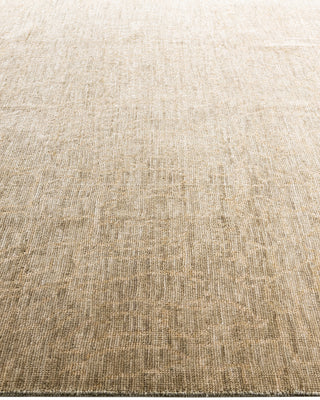 Traditional Ganga Hand Knotted Floral Wool Beige Area Rug 8' 1" x 9' 7"