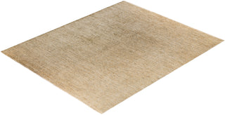 Traditional Ganga Hand Knotted Floral Wool Beige Area Rug 8' 1" x 9' 7"
