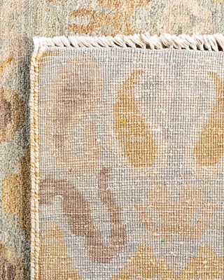 Traditional Ikat Hand Knotted Floral Wool Brown Area Rug 8' 0" x 10' 1"