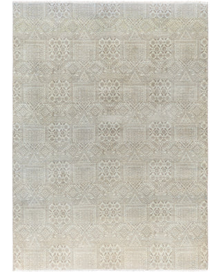 Contemporary Floral Wool Hand Knotted Gray Area Rug 8' 1" x 10' 10"