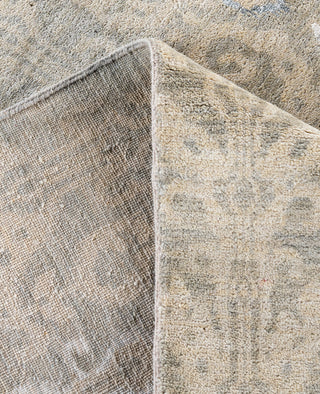 Traditional Floral Wool, Silk Hand Knotted Beige Area Rug 8' 1" x 10' 1"