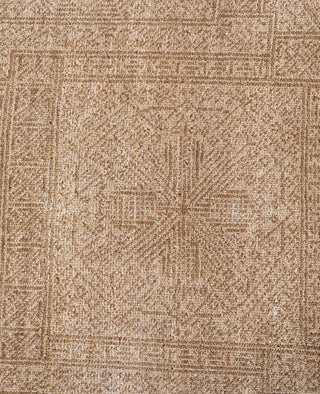 Contemporary Geometric Wool Hand Knotted Ivory Area Rug 9' 1" x 12' 1"