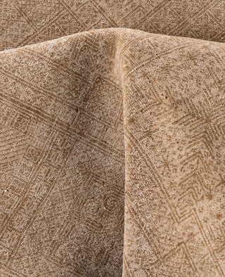Contemporary Geometric Wool Hand Knotted Ivory Area Rug 9' 1" x 12' 1"