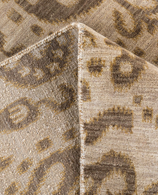 Traditional Floral Wool Hand Knotted Beige Area Rug 8' 1" x 10' 3"