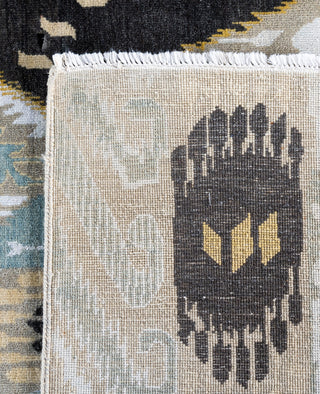 Traditional Geometric Wool, Silk Hand Knotted Gray Area Rug 8' 2" x 10' 4"