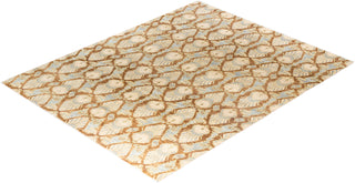 Traditional Ikat Hand Knotted Floral Wool Brown Area Rug 8' 0" x 10' 0"