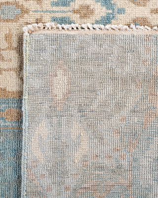 Contemporary Modern Hand Knotted Floral Wool Gray Area Rug 8' 1" x 10' 4"