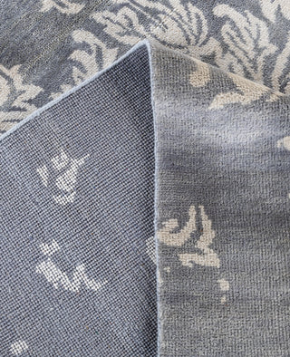 Traditional Abstarct Wool, Silk Hand Knotted Gray Area Rug 8' 10" x 11' 10"