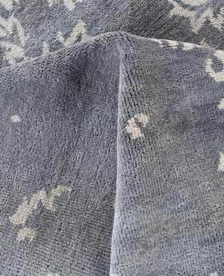Traditional Abstarct Wool, Silk Hand Knotted Gray Area Rug 8' 10" x 11' 10"