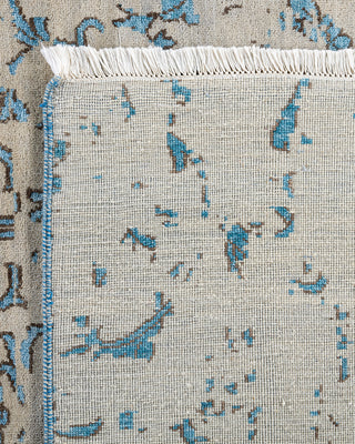 Traditional Ikat Hand Knotted Abstract Silk & Wool Blend Sand Area Rug 9' 0" x 11' 8"