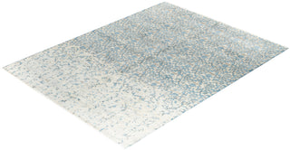 Traditional Ikat Hand Knotted Abstract Silk & Wool Blend Sand Area Rug 9' 0" x 11' 8"