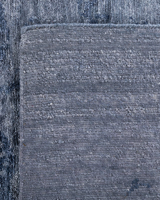 Contemporary Modern Hand Knotted Abstract Silk Gray Area Rug 9' 1" x 12' 3"