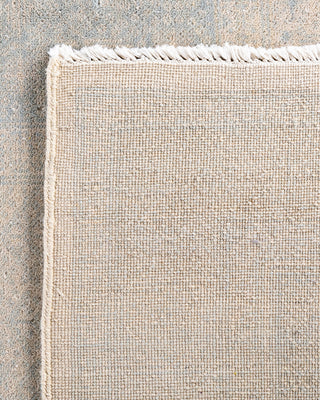 Traditional Ikat Hand Knotted Geometric Wool Ivory Area Rug 9' 1" x 12' 4"