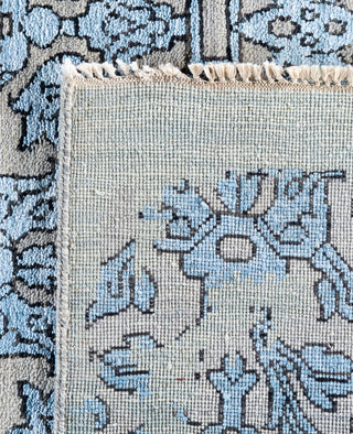 Traditional Floral Wool, Silk Hand Knotted Green Area Rug 8' 2" x 10' 3"