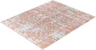Traditional Abstarct Wool, Silk Hand Knotted Green Area Rug 8' 1" x 10' 0"