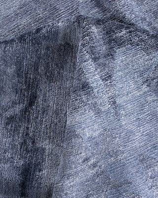 Contemporary Modern Hand Knotted Abstract Silk Beige Area Rug 9' 2" x 12' 0"