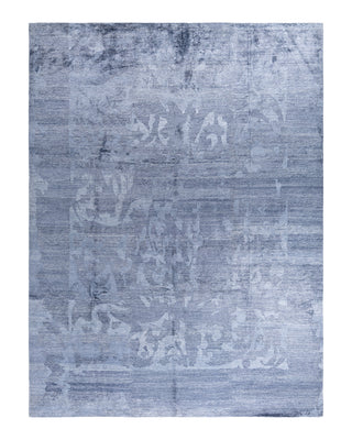 Contemporary Modern Hand Knotted Abstract Silk Beige Area Rug 9' 2" x 12' 0"